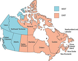 Canada Sales Map